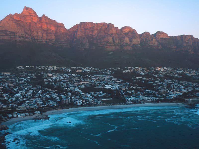 A view off the coast of Cape Town South Africa