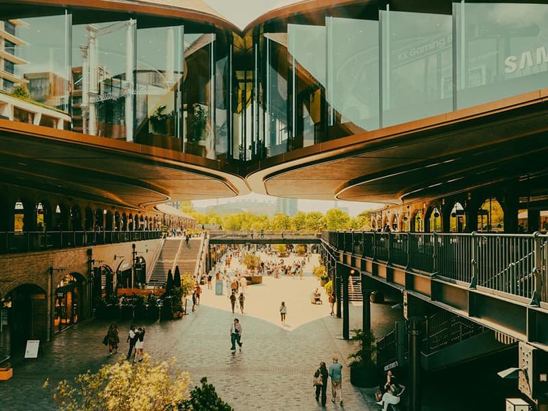 Shopping center in London, England
