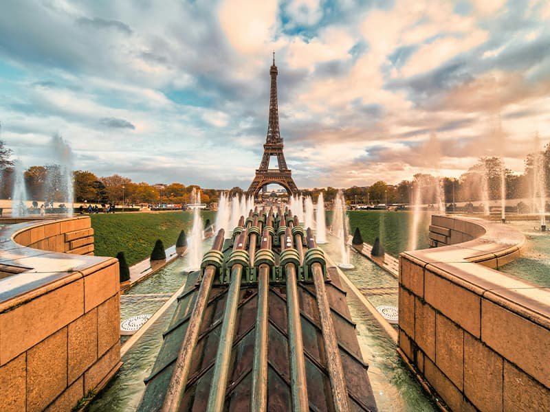 The Eiffel Tower in Paris, France