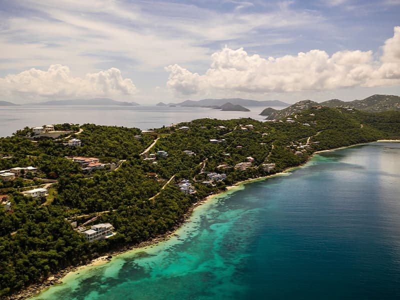 A picture off the coast of the U.S. Virgin Islands