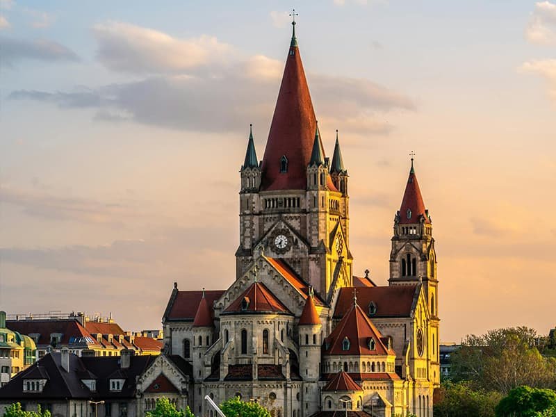 A castle in Vienna, Austria