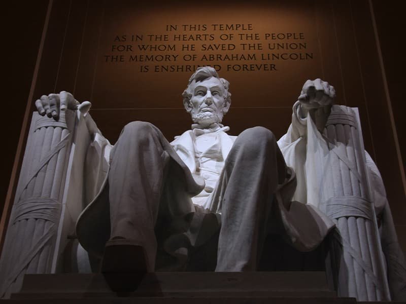 The Washington monument